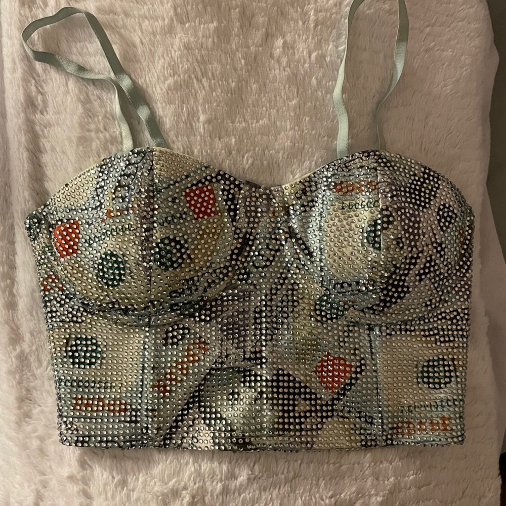 Akira rhinestone top